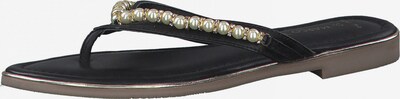 MARCO TOZZI T-Bar Sandals in Black / Pearl white, Item view
