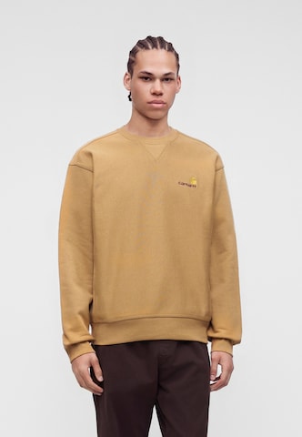 Carhartt WIP - Sudadera 'American Script' en beige: frente
