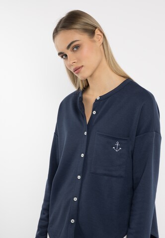 DreiMaster Maritim Sweatjacke in Blau