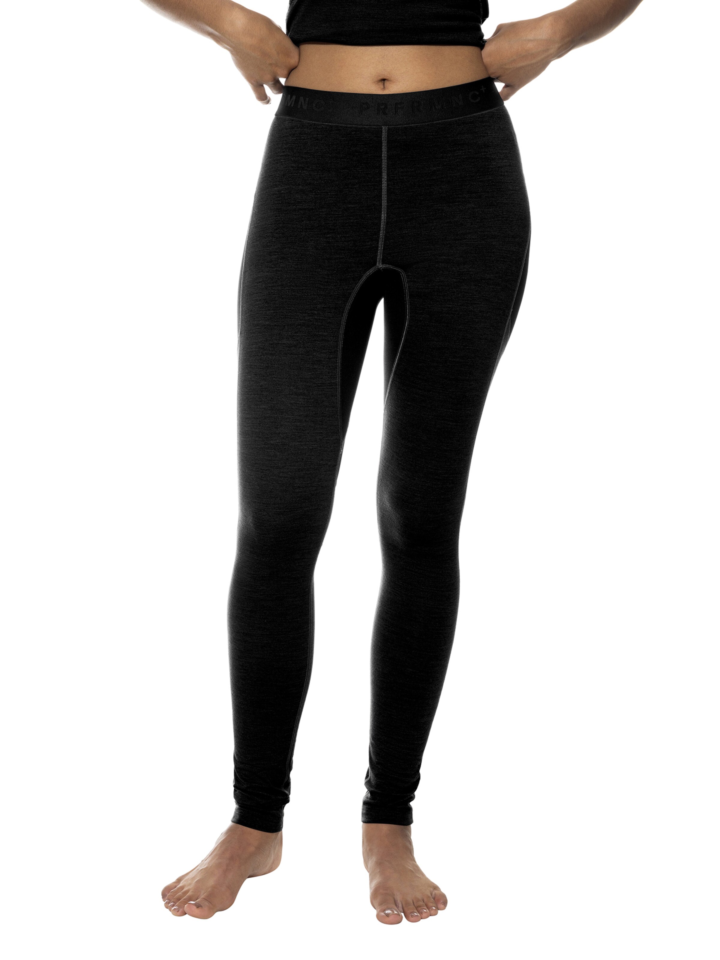 Skinny Leggings 'PRFRMNC+' Mey en noir : devant