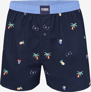 Happy Shorts Boxer ' Prints ' in Blau: predná strana