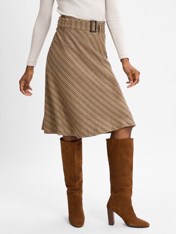 Marie Lund Skirt in Brown: front