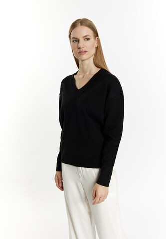 DreiMaster Klassik Sweater 'Baradello' in Black: front