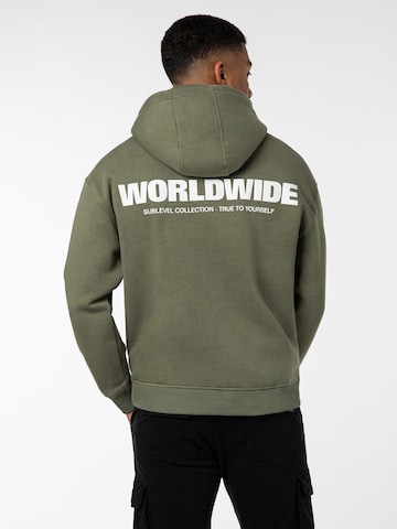 Sublevel Sweatshirt 'Worldwide' in Groen