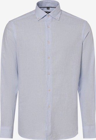 Nils Sundström Button Up Shirt in Blue: front