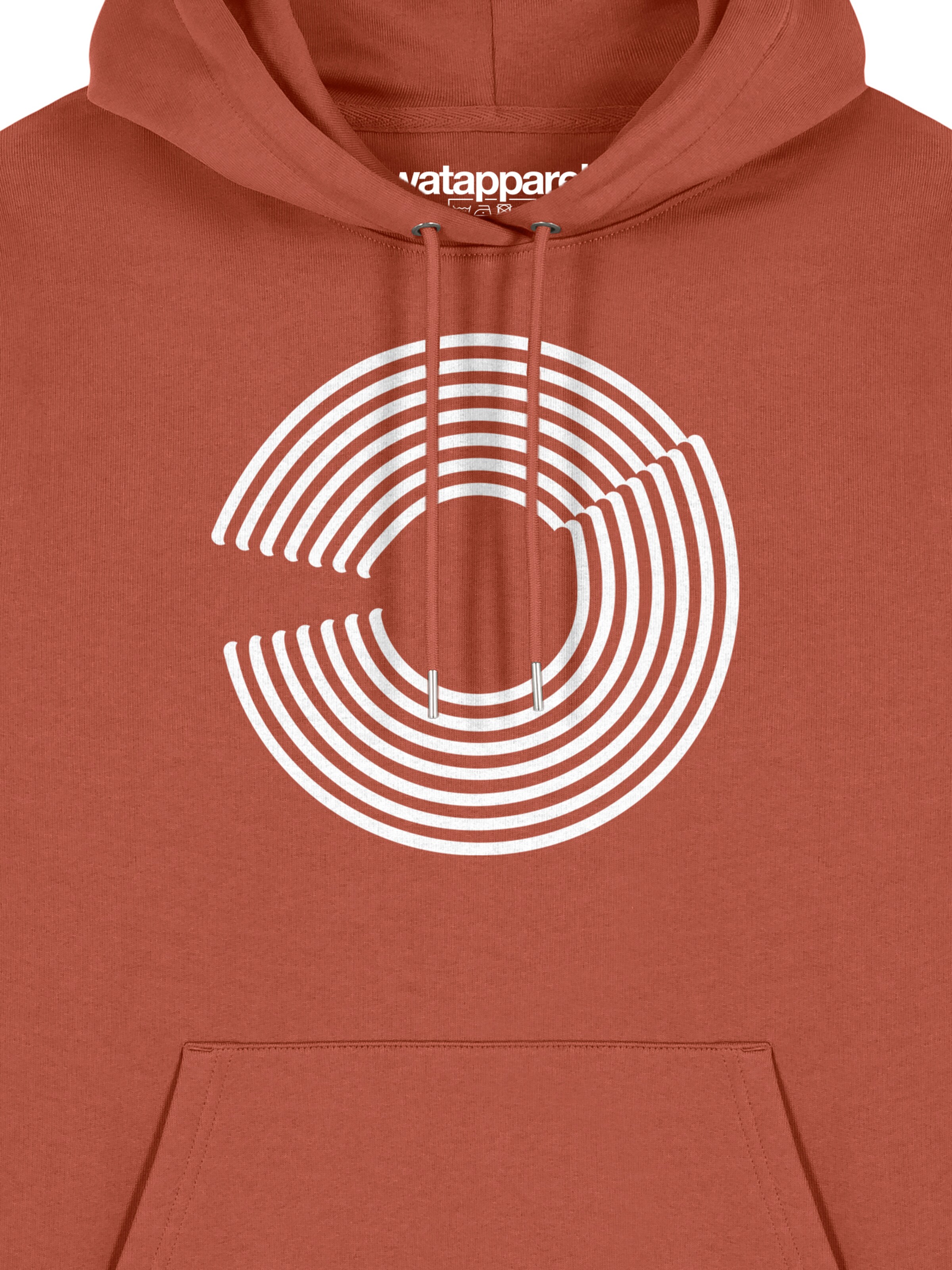 Felpa 'Abstract 01' di Watapparel in marrone