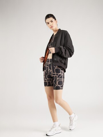 ONLY PLAY Skinny Sportbroek 'FONT' in Zwart