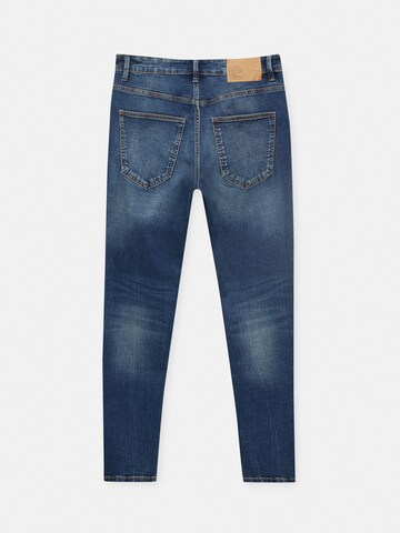 Pull&Bear Slimfit Kavbojke | modra barva