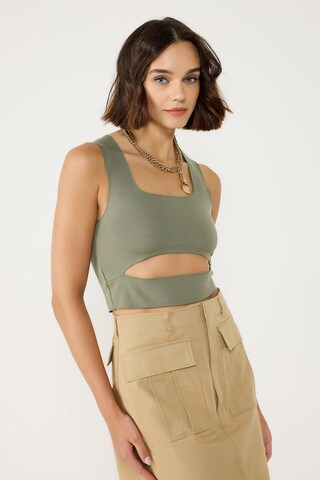 No Matter What Top in Groen: voorkant