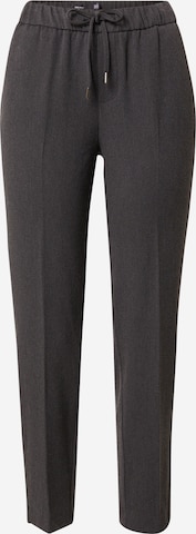 VERO MODA Tapered Pleated Pants 'MAYA' in Grey: front