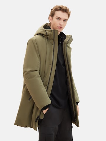 TOM TAILOR DENIM Winter Coat in Green