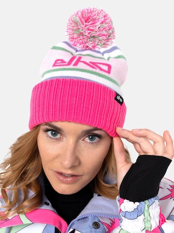 elho Beanie 'La Grave 89' in Pink: front