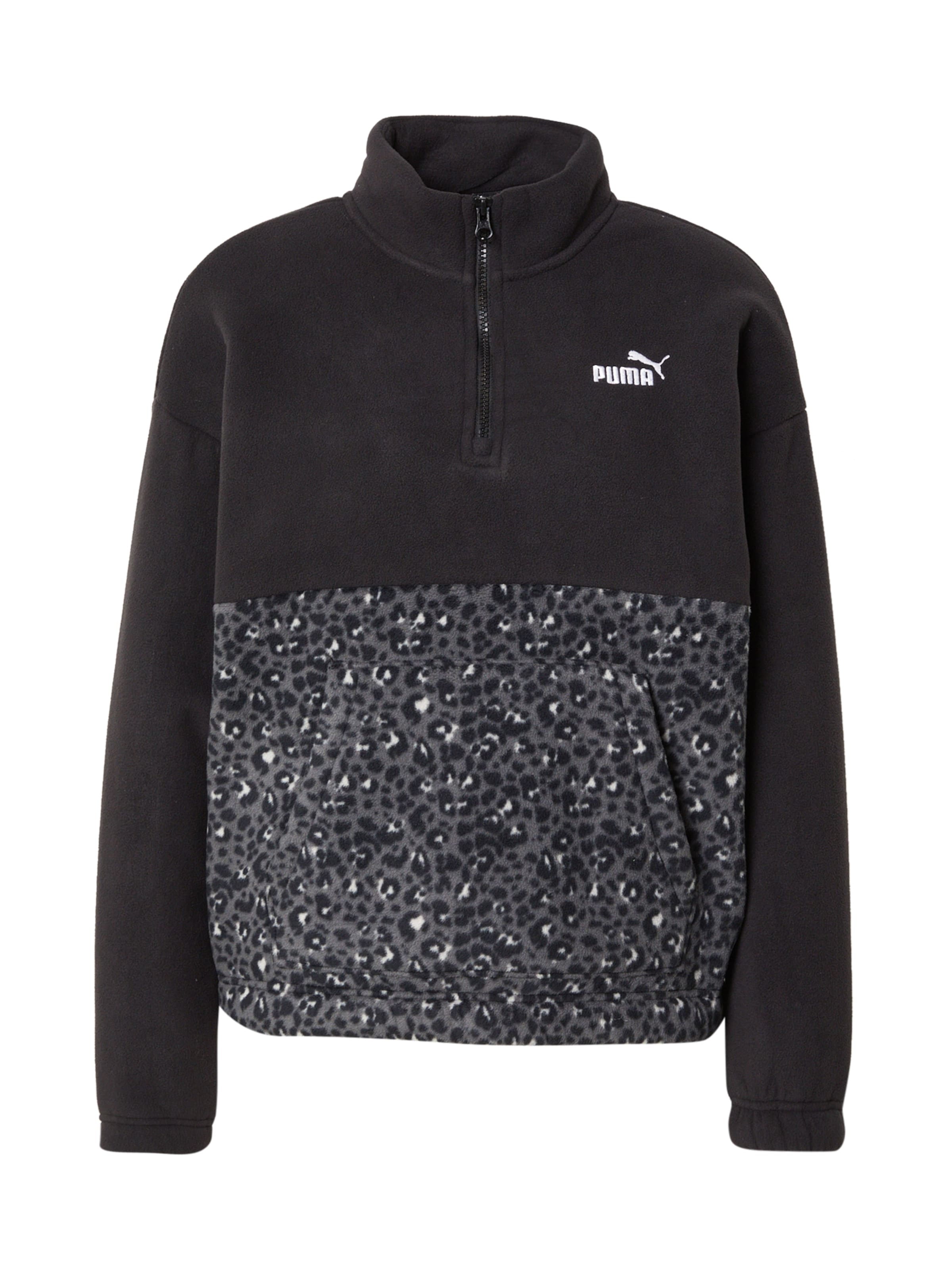 PUMA Αθλητικό πουλόβερ 'Ess' σε μαύρο: μπροστά