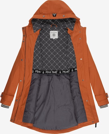 Peak Time Raincoat in Orange