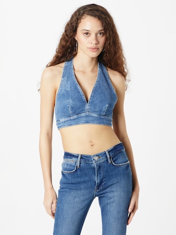 GUESS Top 'THALIA' in Blauw: voorkant