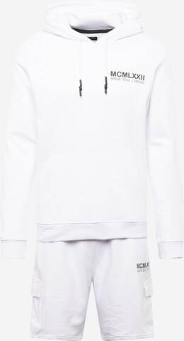 BRAVE SOUL Sweat suit in White: front