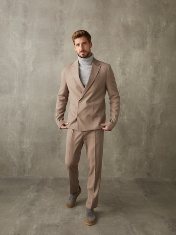 ABOUT YOU x Kevin Trapp Regular fit Suit Jacket 'Jano' in Brown