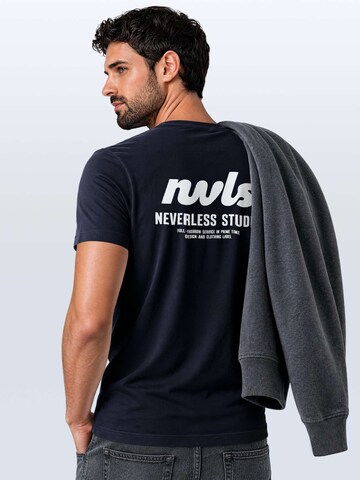 Neverless Shirt 'NVLS Studio' in Blue