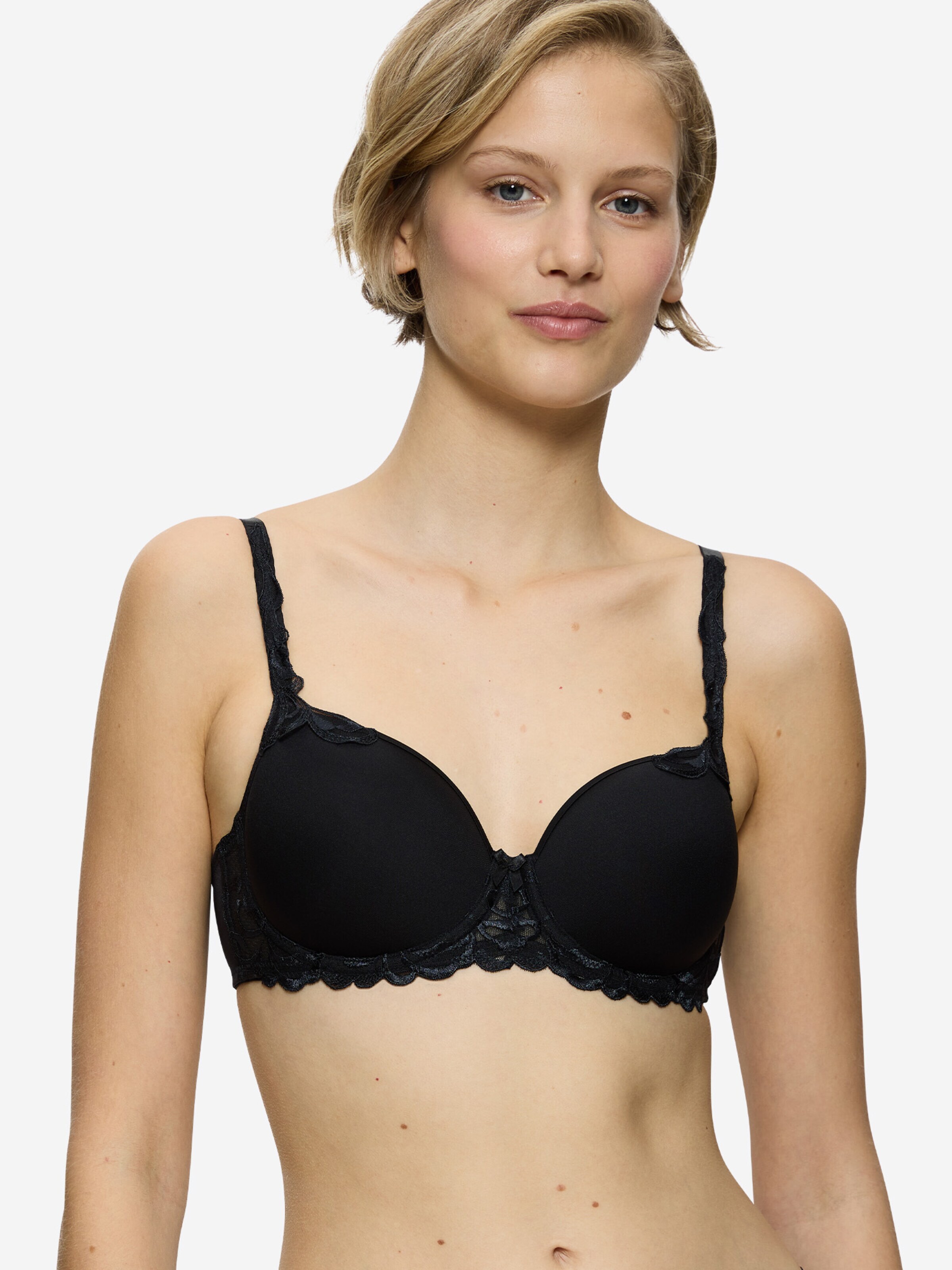 TRIUMPH T-shirt Bra 'Modern Finesse' in Black: front
