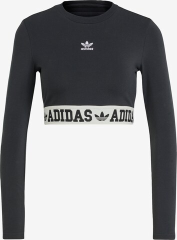 ADIDAS ORIGINALS Тениска в черно: отпред