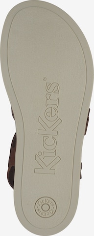 Kickers Sandalen met riem in Bruin