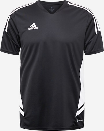 melns ADIDAS PERFORMANCE Sportiska stila krekls 'Condivo 22': no priekšpuses