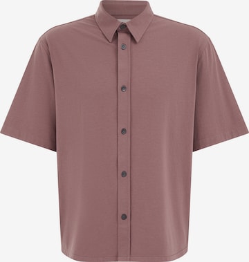 WE Fashion Regular Fit Businesspaita värissä ruskea: etupuoli