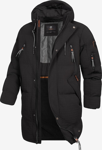 INDICODE JEANS Winter Coat 'INLondoy' in Black: front