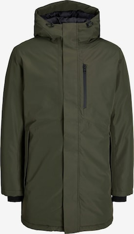 JACK & JONES Winter Parka in Green: front