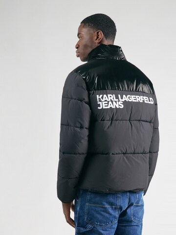 KARL LAGERFELD JEANS Χειμερινό μπουφάν σε μαύρο: μπροστά
