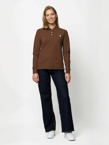 U.S. POLO ASSN. Top ' UWLise ' in Bruin: voorkant