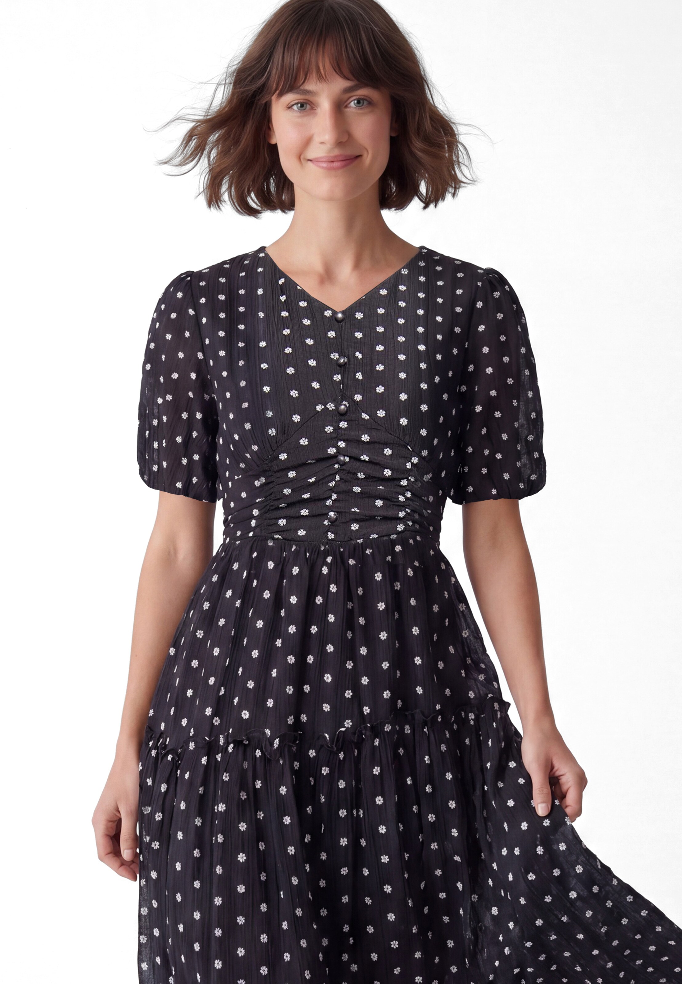 Usha - Vestido em preto