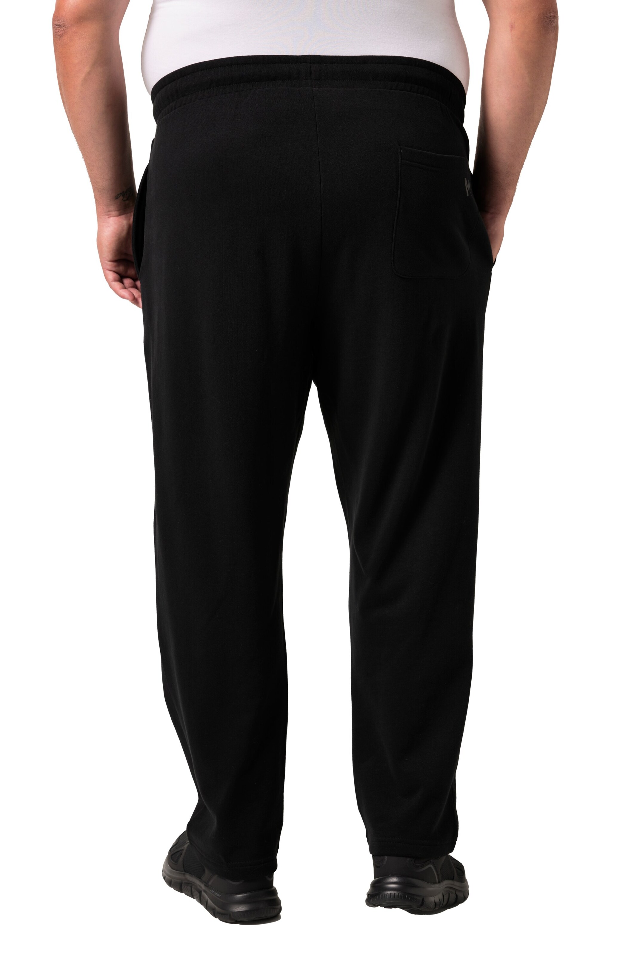 Men Plus Sweatshirt in Schwarz