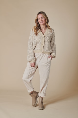 Zhrill Knit Cardigan in Beige