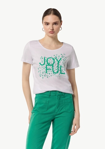 T-shirt COMMA en blanc : devant