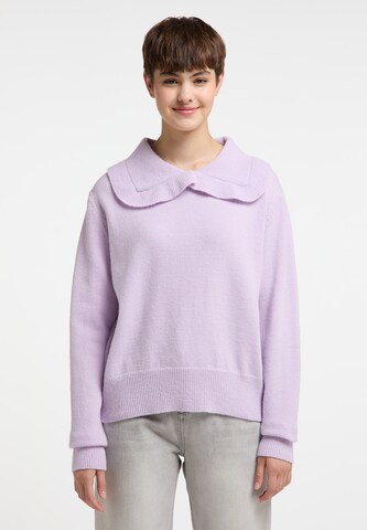 Pull-over MYMO en violet : devant