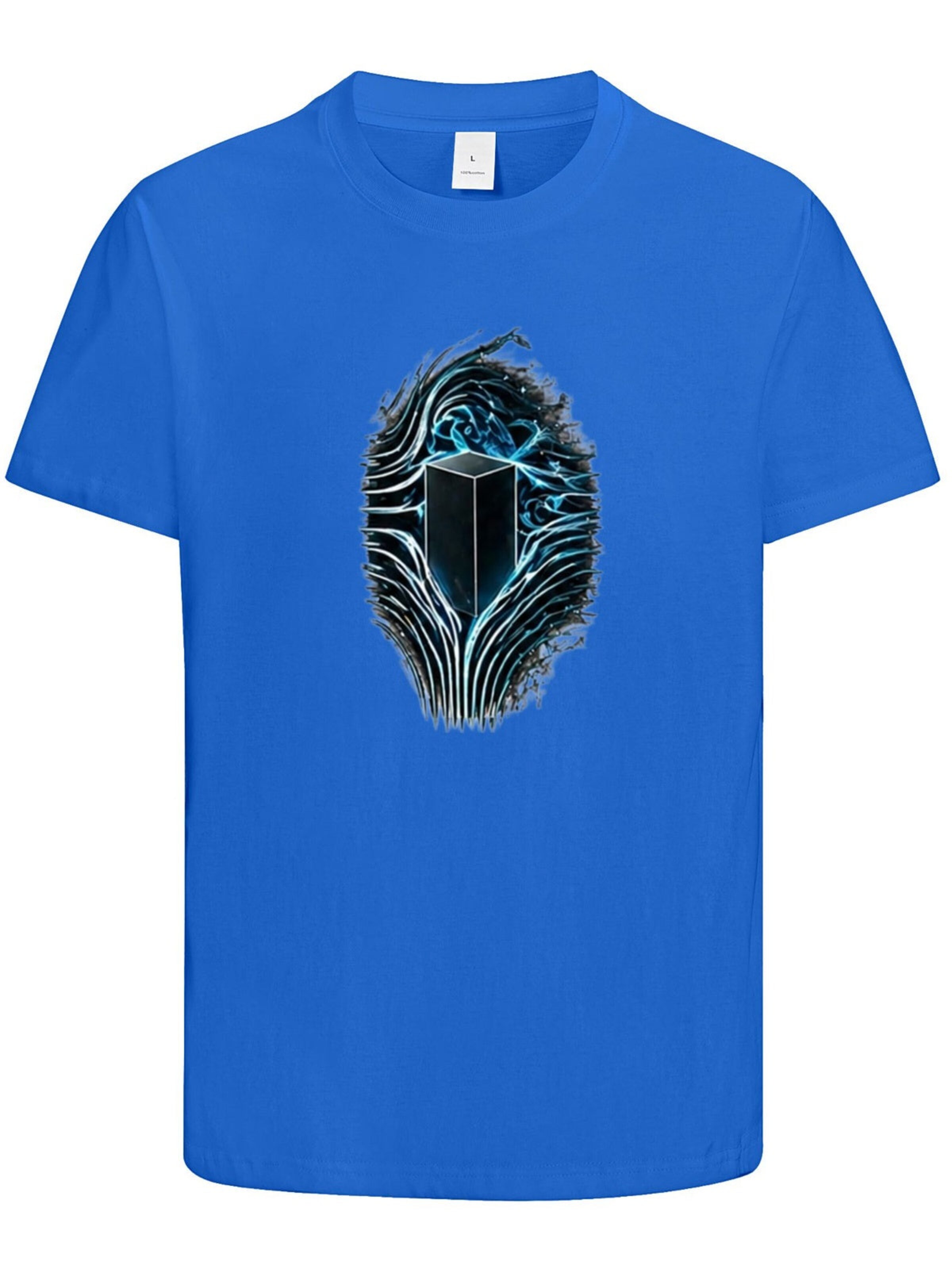 HUSKSWARE Shirt 'Grafik'‌‌‌ in Blau: Vorderseite