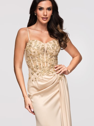 Ombre Evening dress in Beige