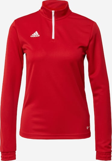 ADIDAS PERFORMANCE Sportska sweater majica 'Entrada 22' u karmin crvena / bijela, Pregled proizvoda