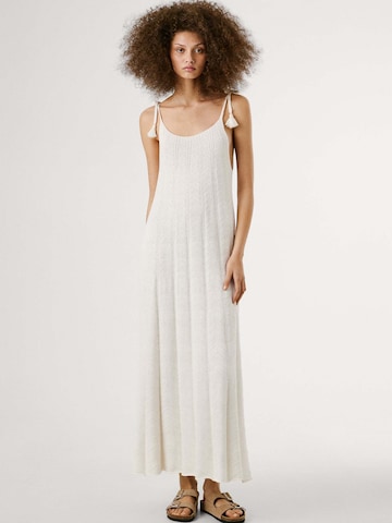 Pepe Jeans Knit dress 'Ohara' in White