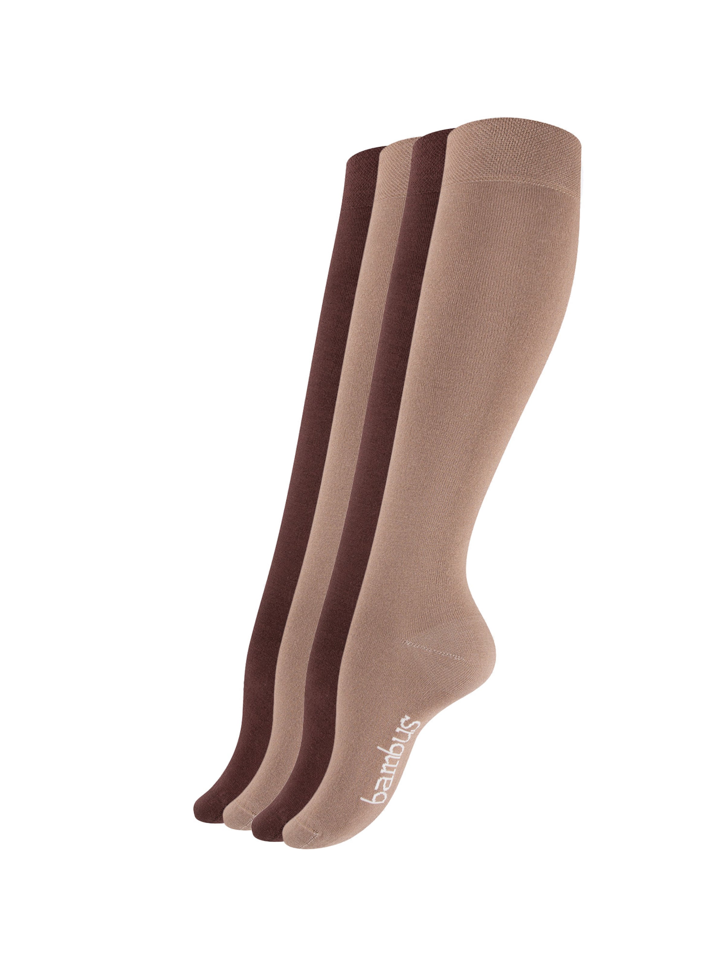 Vincent Creation Kniestrümpfe in Beige: Vorderseite