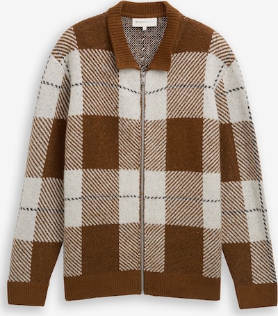 TOM TAILOR DENIM Kardigan u smeđa / crna / bijela, Pregled proizvoda