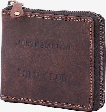 Portamonete di Northampton Polo Club in marrone: frontale