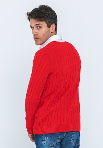 Pull-over 'Matteo' Giorgio di Mare en rouge