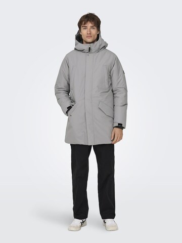 Only & Sons Tussenparka 'CARL' in Grijs