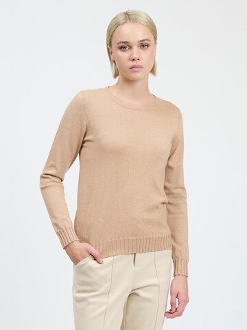Influencer Sweater in Gold: front
