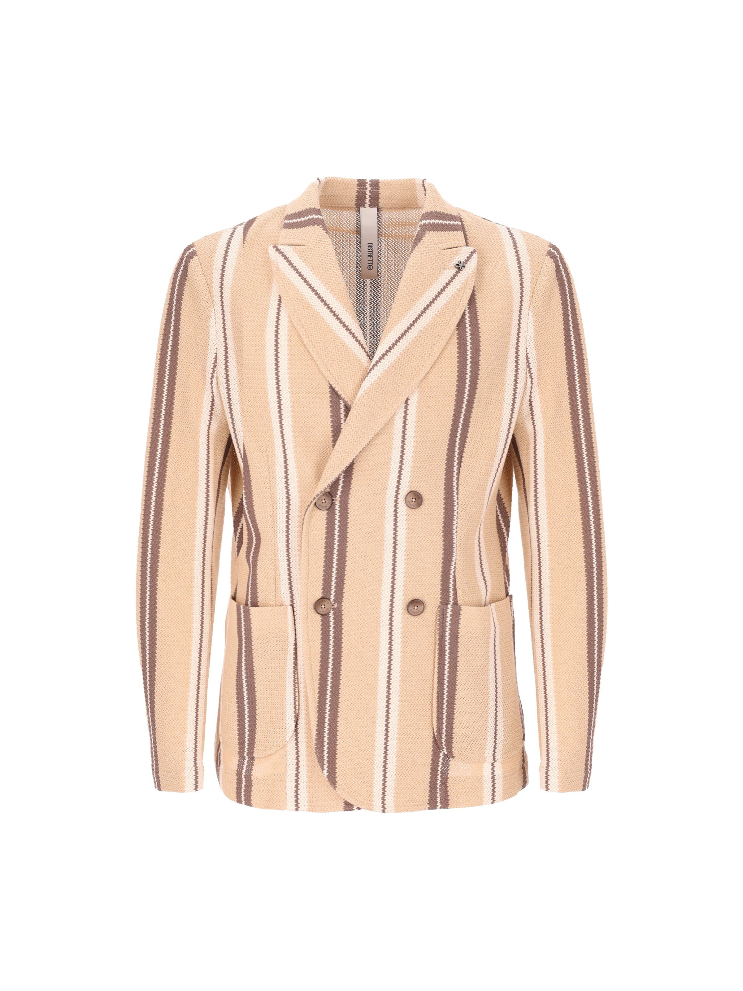 Distretto12 - Ajuste regular Chaqueta saco 'SERGI' en naranja: frente