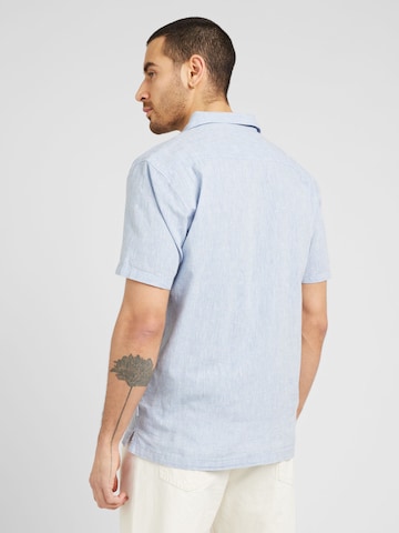 Coupe regular Chemise Lindbergh en bleu