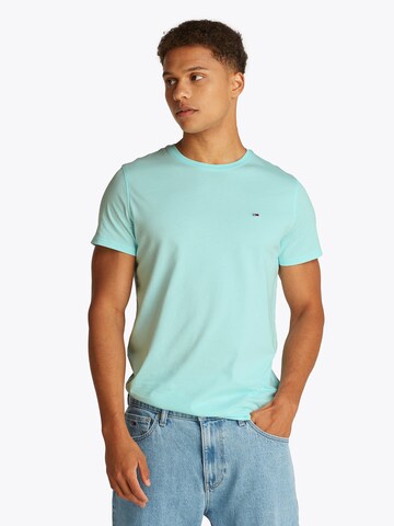 T-Shirt Tommy Jeans en vert : devant