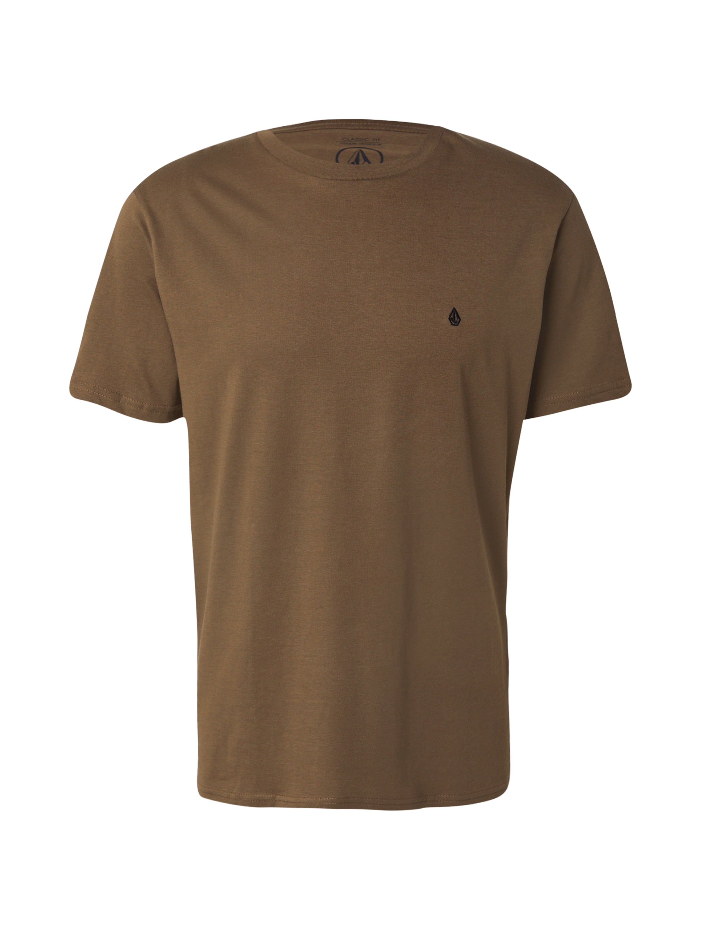 Volcom Футболка 'STONE BLANKS' в Коричневый: спереди
